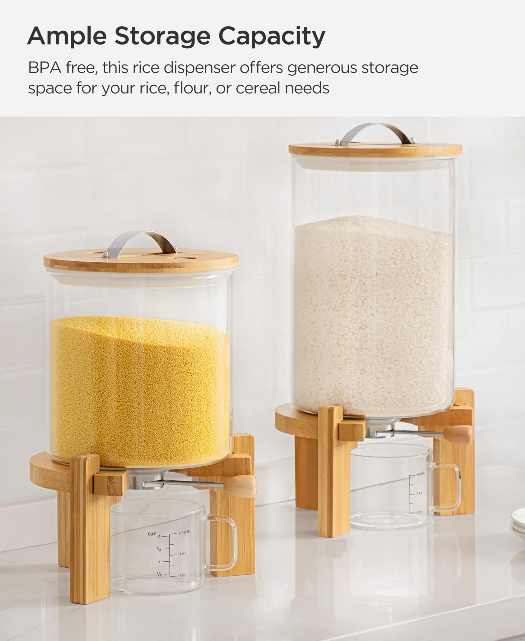 HBlife wooden stand adds modern elegance to your kitchen setup.