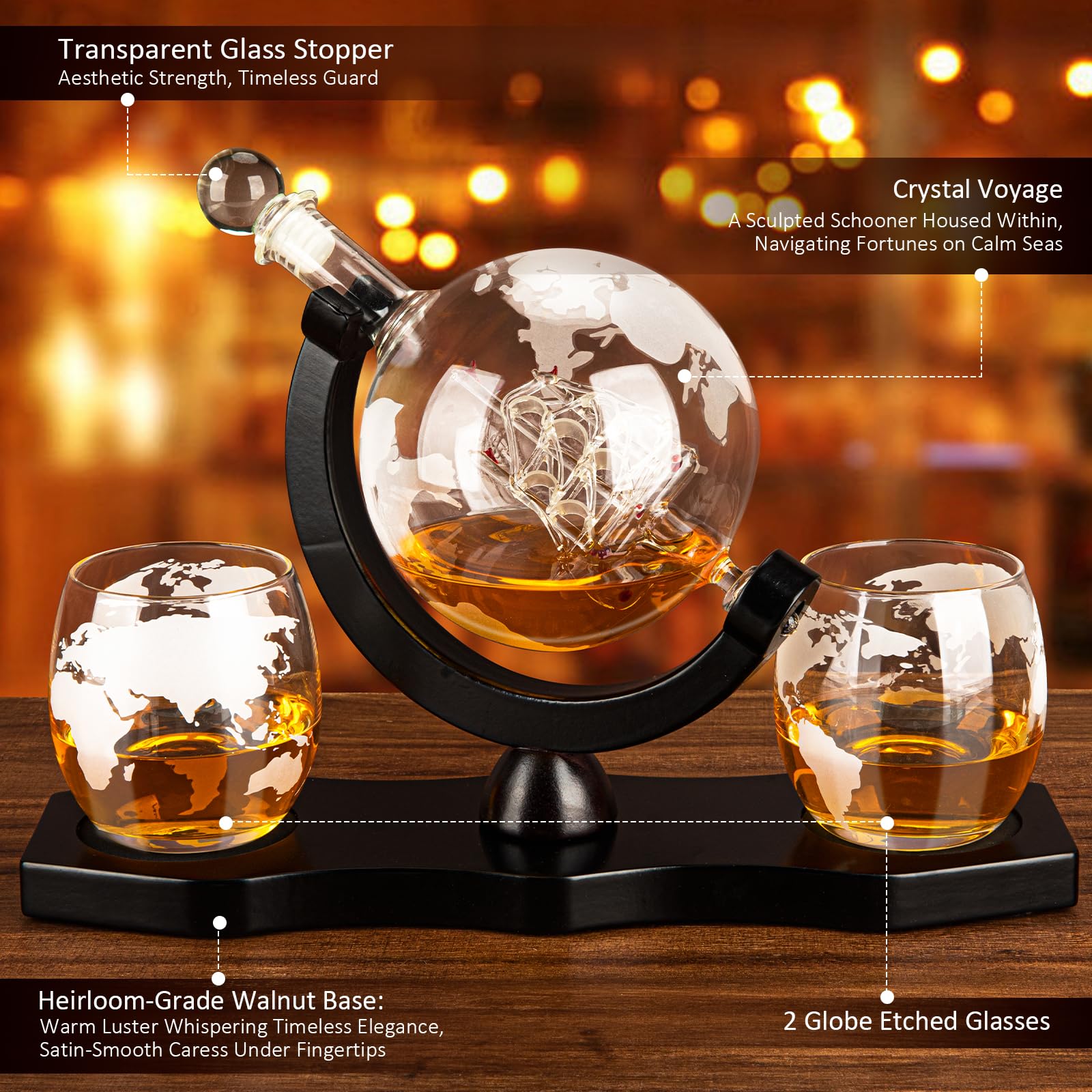 HBXCWYJ glass stopper provides airtight seal and elegance