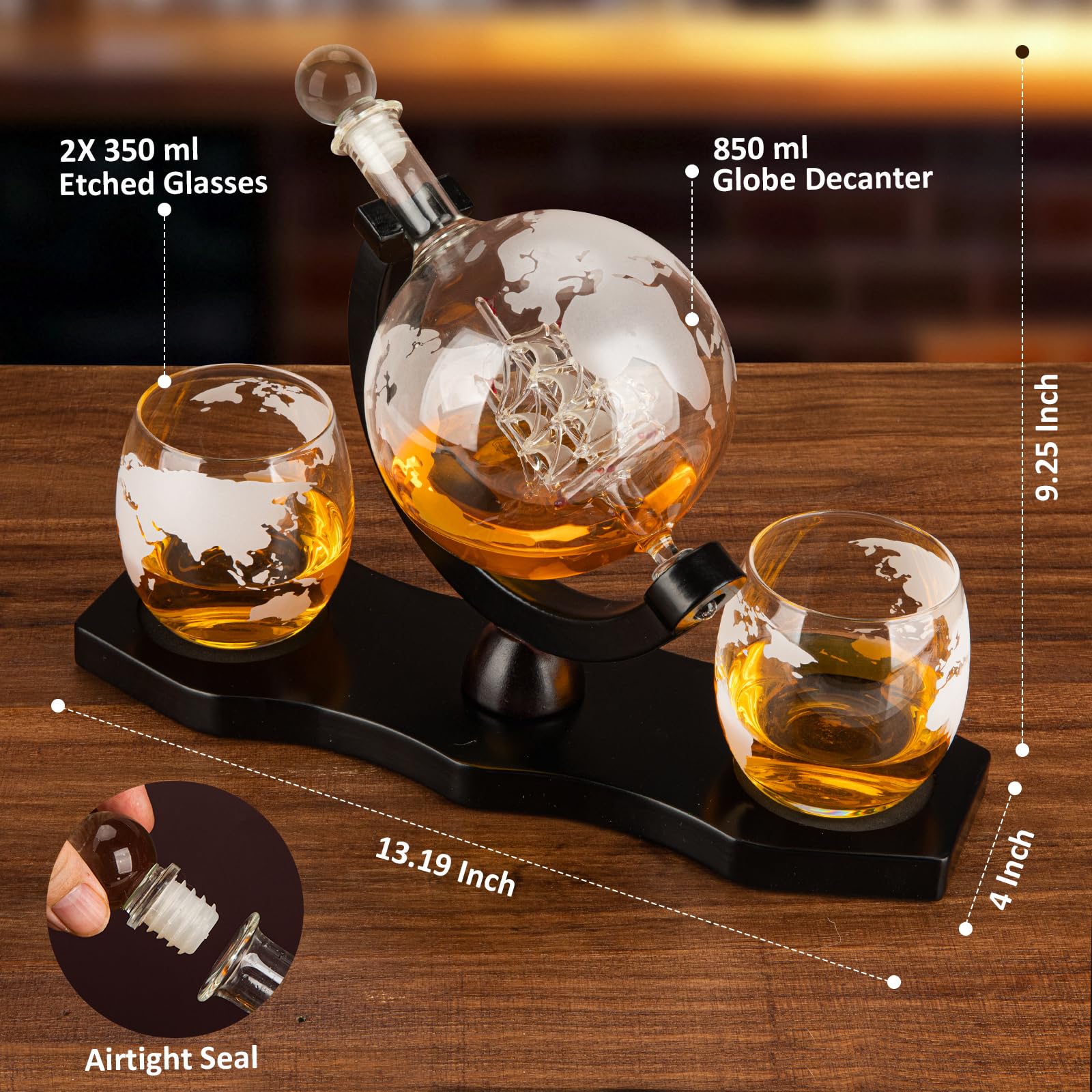 HBXCWYJ hand-stained walnut tray enhances presentation