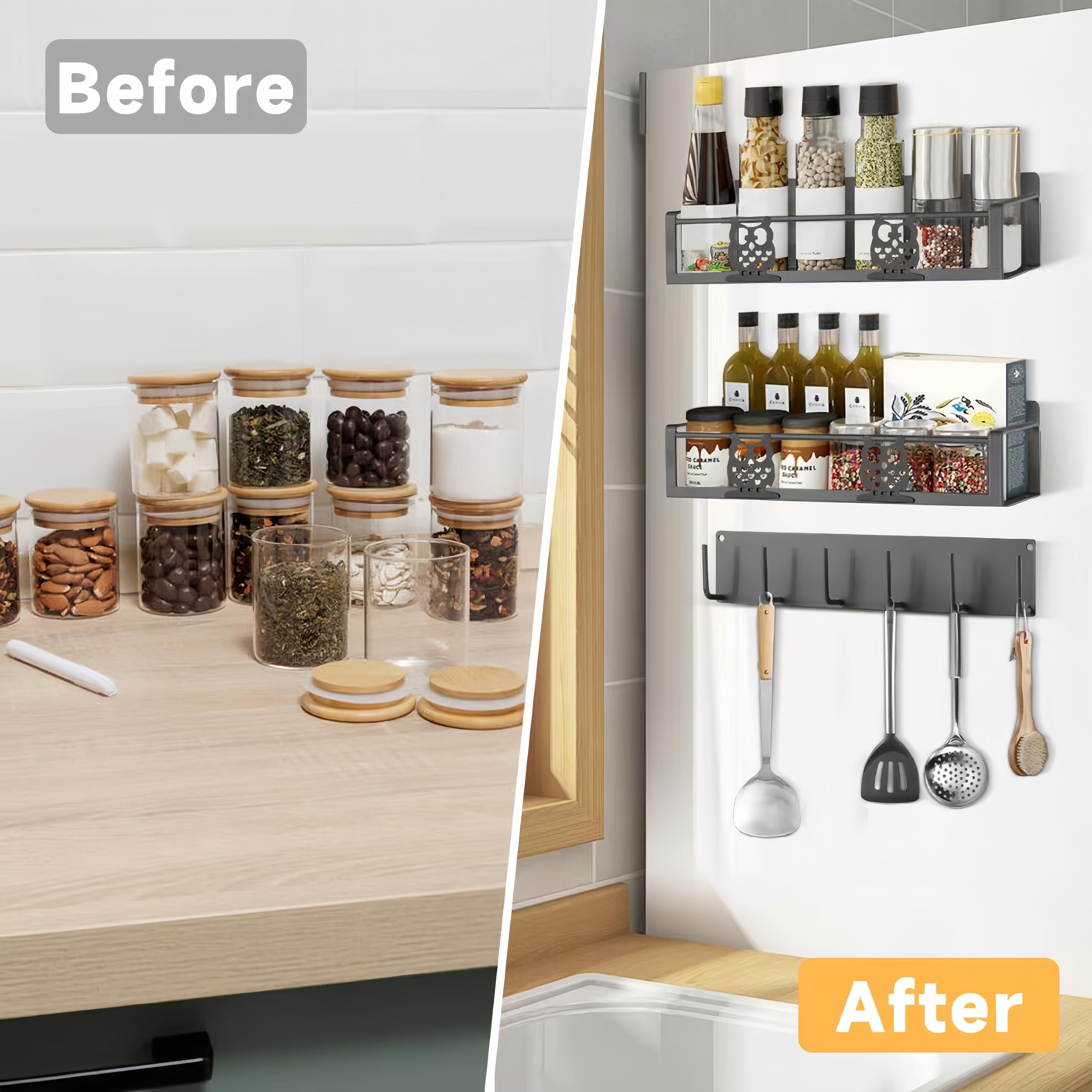 HCBaoXGui modern kitchen decor adds functional style with a practical magnetic mount.