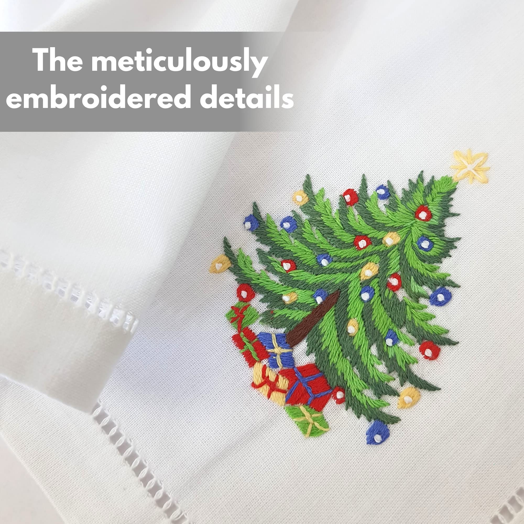 HCRAFT machine washable cotton napkins for everyday durability.