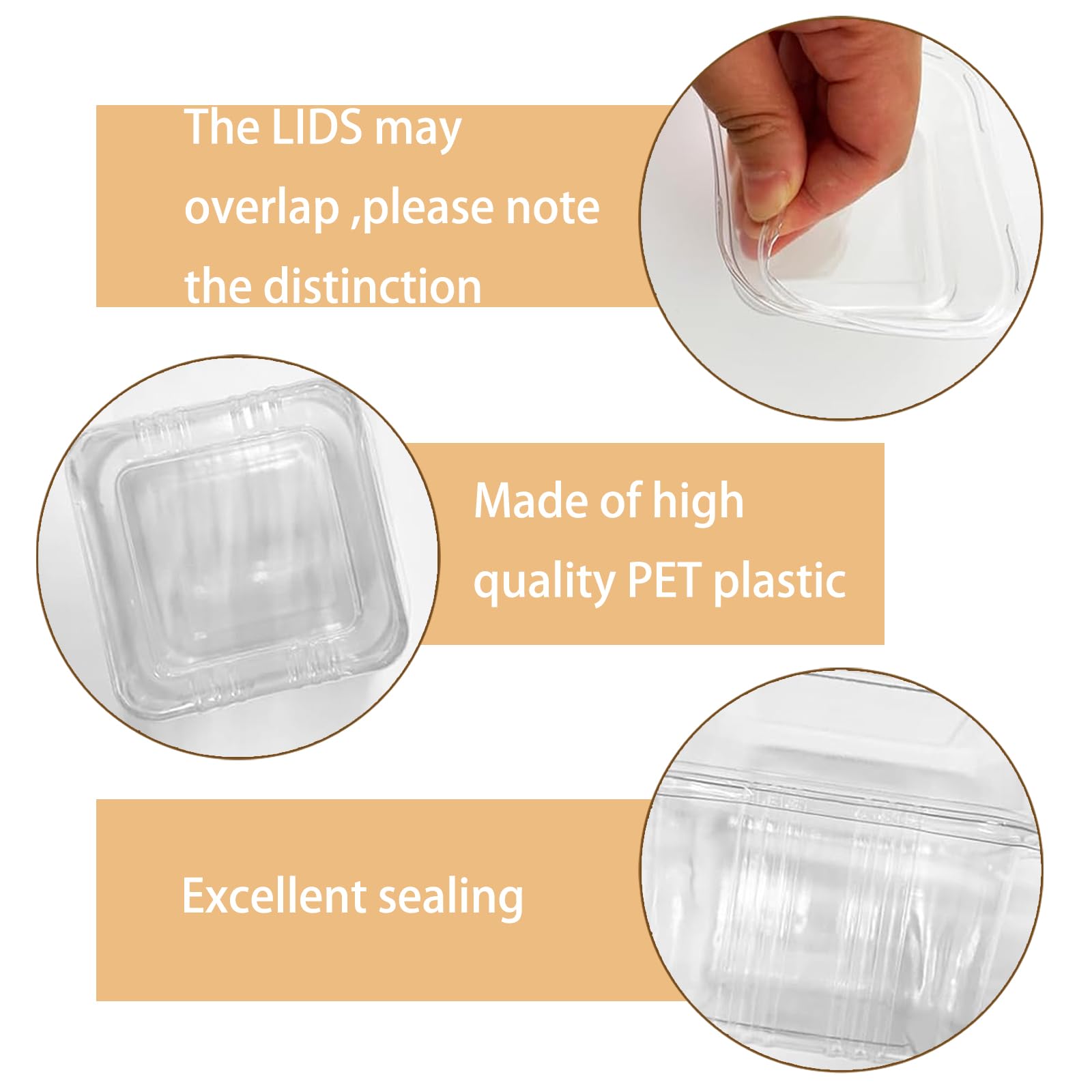 Hdagbnn PET dessert cups are lightweight and safe for daily use