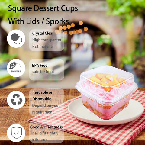 Hdagbnn square cups dimensions show 3.3in top and 2.2in height for portion control