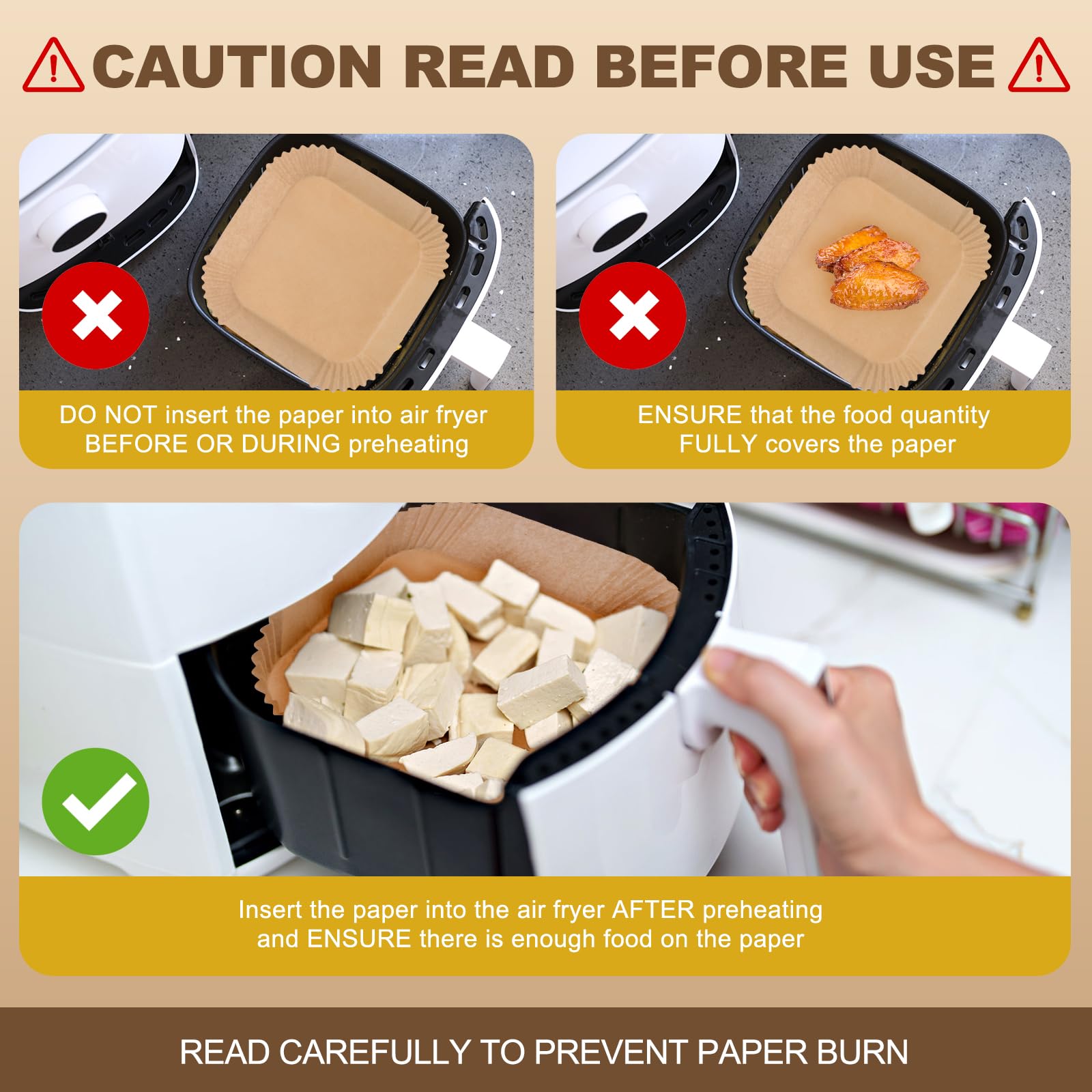 HDOET disposable parchment liners simplify cleanup after roasting