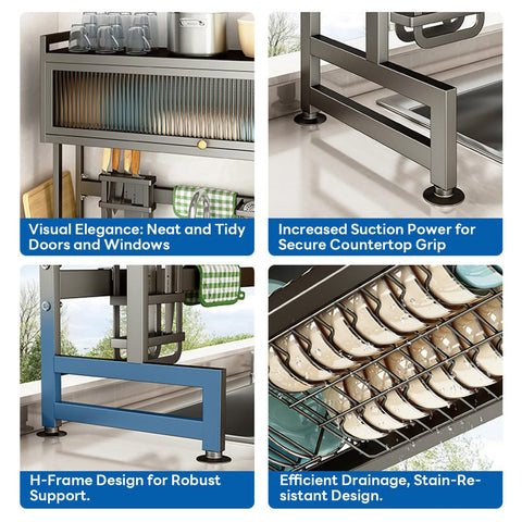 Hdrriozu rust-resistant coating ensures long-lasting durability in kitchens.