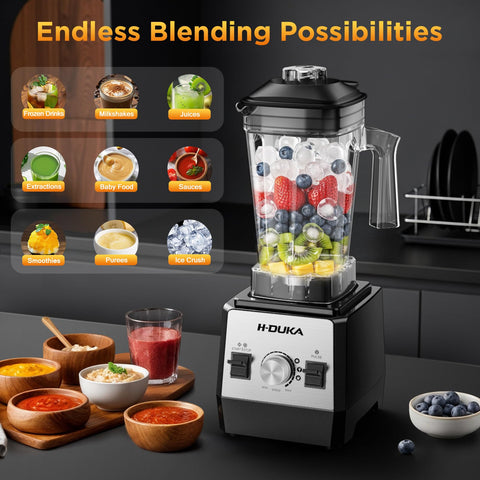 H-Duka Blender with 64 Oz capacity for family-sized beverages.