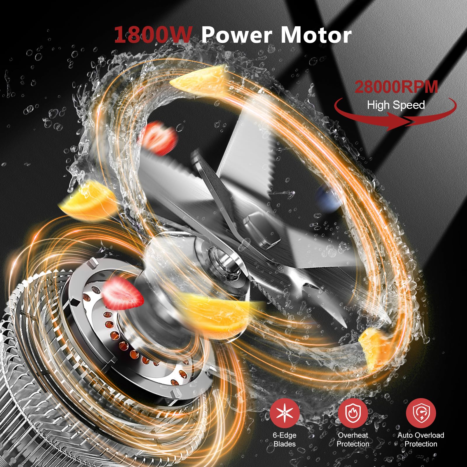 H-Duka blender with a 20oz dry grinding cup for spices and coffee beans