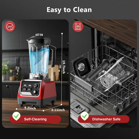 H-Duka blender in red and black design to complement kitchen decor