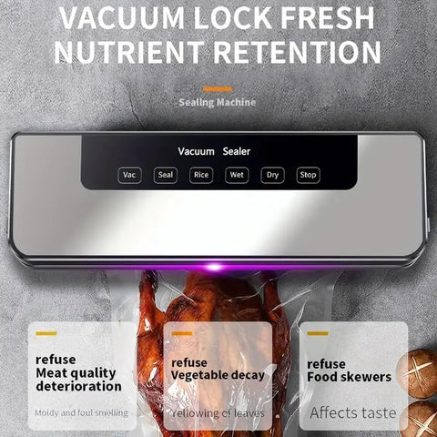 HDView digital countdown timer display helps track sealing time precisely.