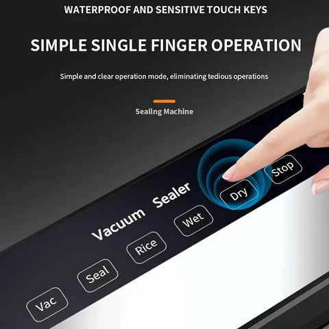 HDView five-mode vacuum sealer with dry and wet options for versatile storage.