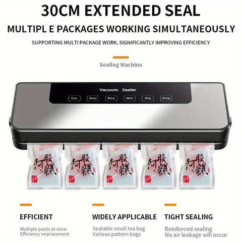 HDView home kitchen use demonstration highlights easy, mess-free sealing.