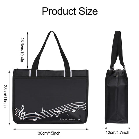 Headsitg tote bag with Velcro closure for secure small items.