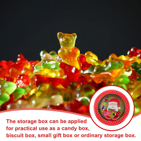 Healifty lightweight tinbox for holiday treats, easy to carry.