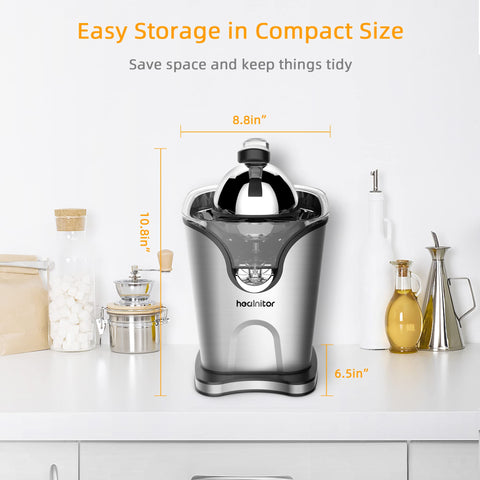 Healnitor anti-drip spout keeps counters clean during pouring.
