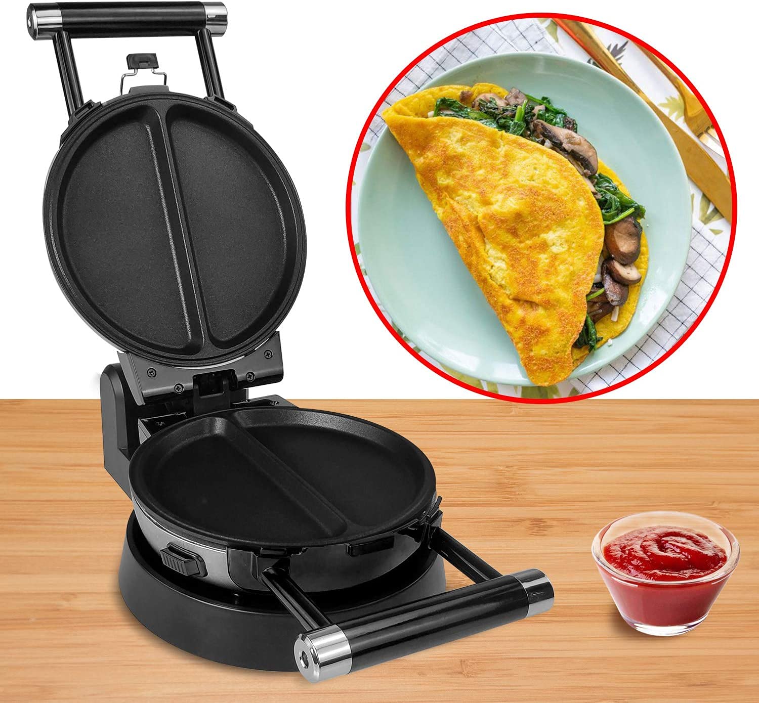 Health and Home 3-in-1 nonstick plates release food easily.
