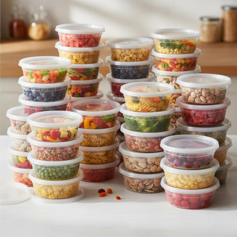 Healthy Packers freezer-safe storage cups preserve freshness in the freezer