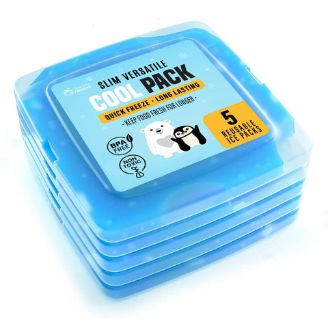 Healthy Packers office lunch cooler stays refreshed with compact ice packs.