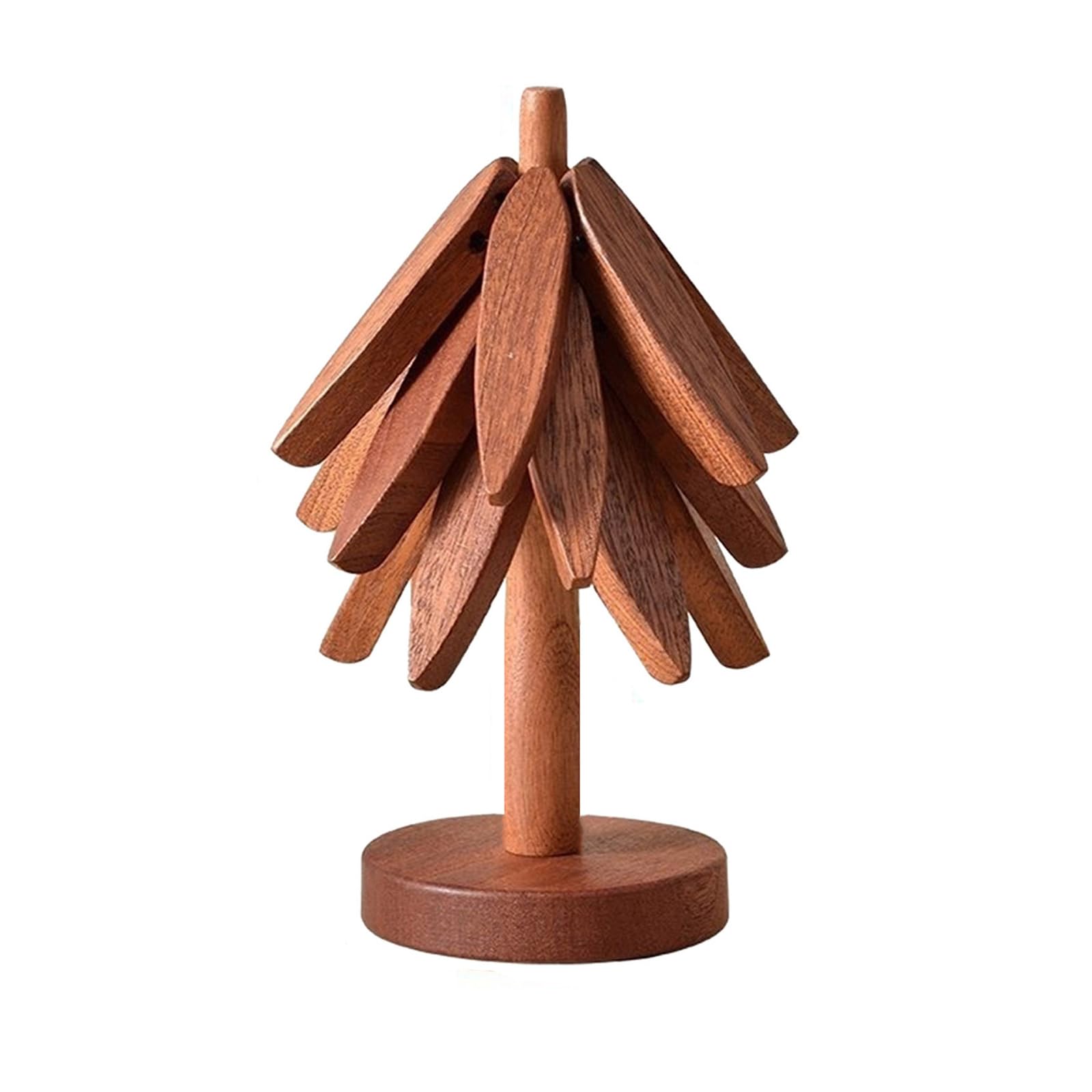 Heaocv walnut tree table mat blends natural grain with decorative home styling.