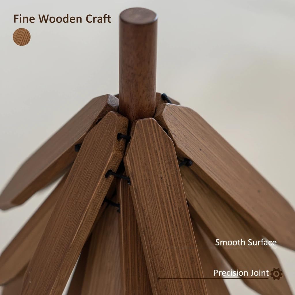 Heaocv wooden tree coaster design adds elegant décor while protecting surfaces.