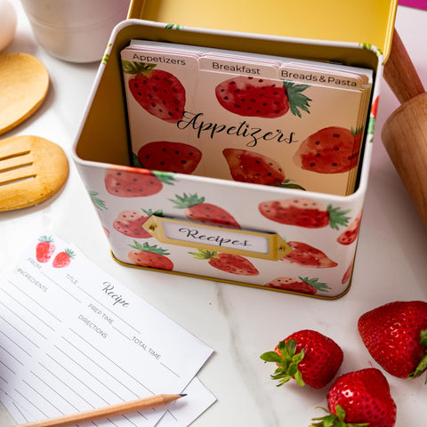 Heart & Berry gift-ready recipe box ideal for gifting to loved ones.