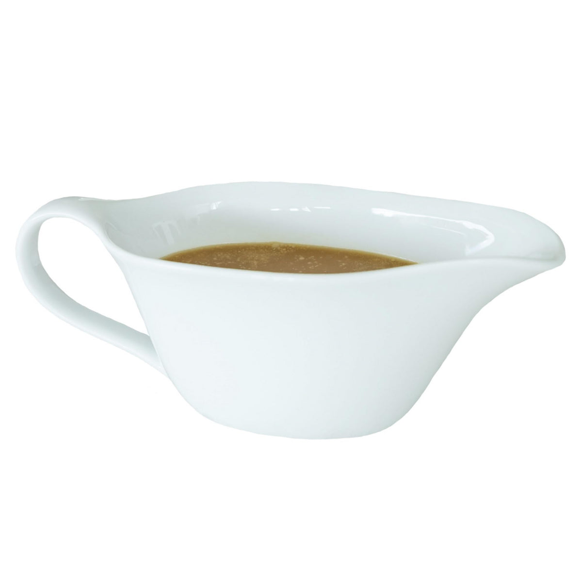 Heartland Home 16oz gravy boat with spout for clean pours.