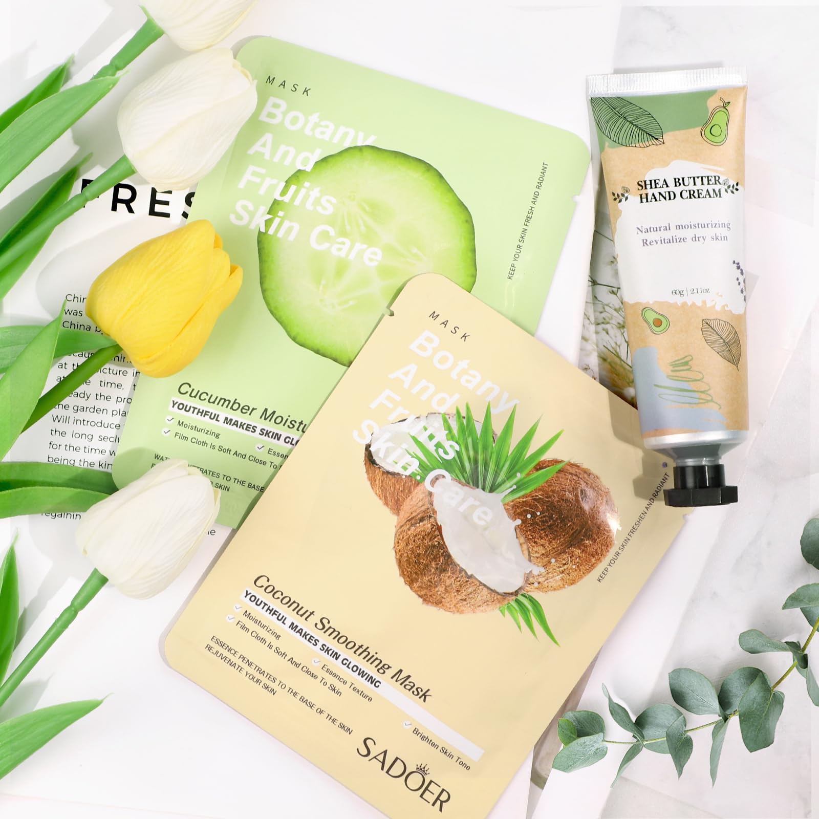 HeartPost cucumber coconut mask for refreshing skin care