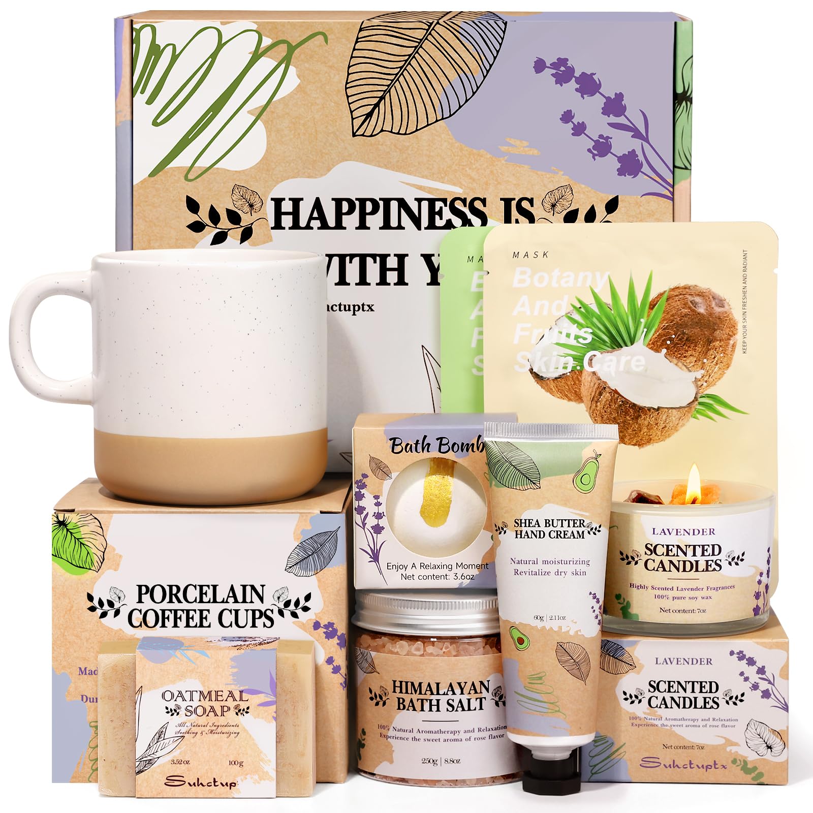 HeartPost spa gift basket for women featuring self-care items for relaxation