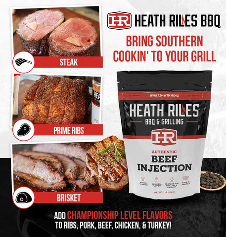 Heath Riles Beef Injection in-use shows moisture and tenderness benefits.