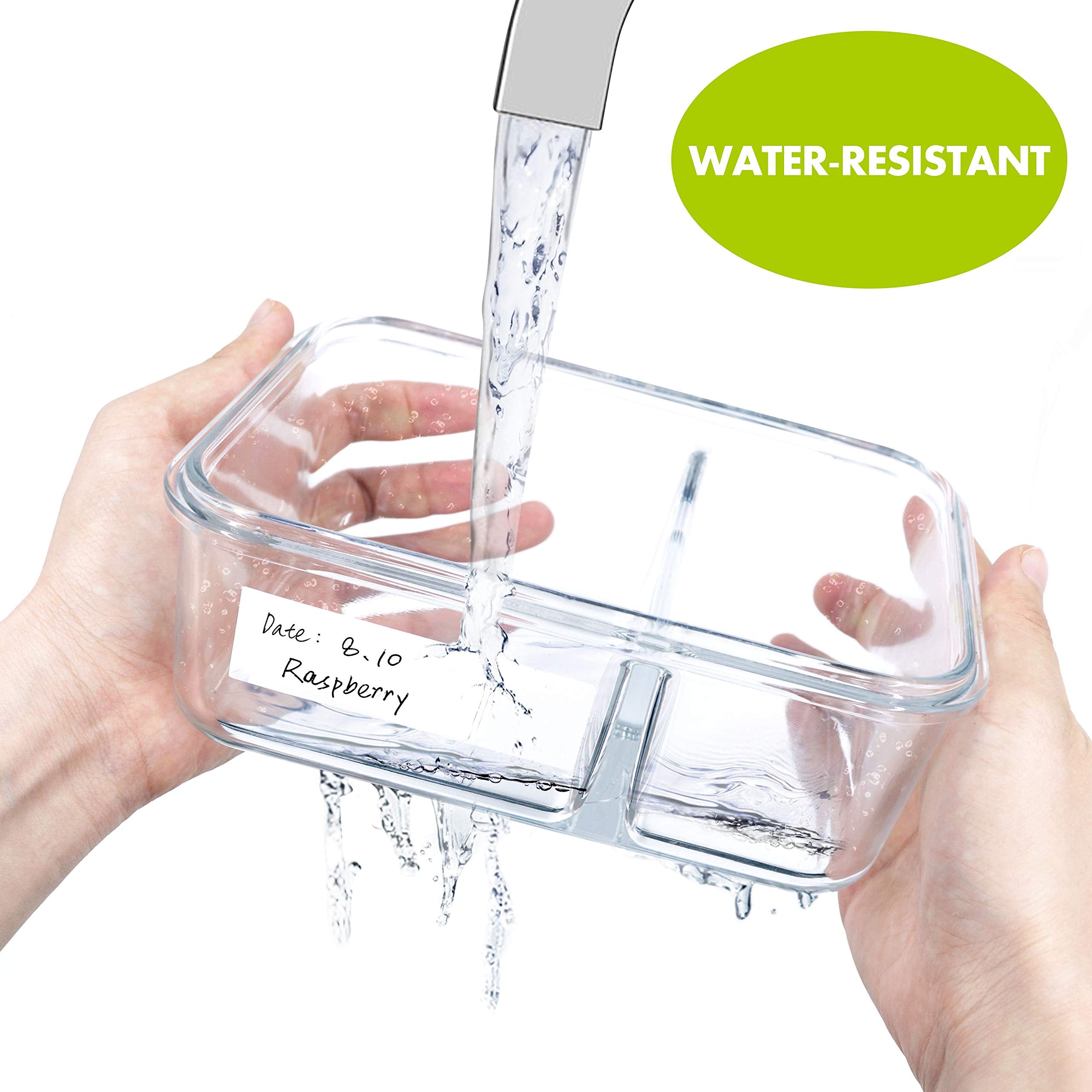 Hebayy dishwasher-safe removable labels that stay intact through cycles