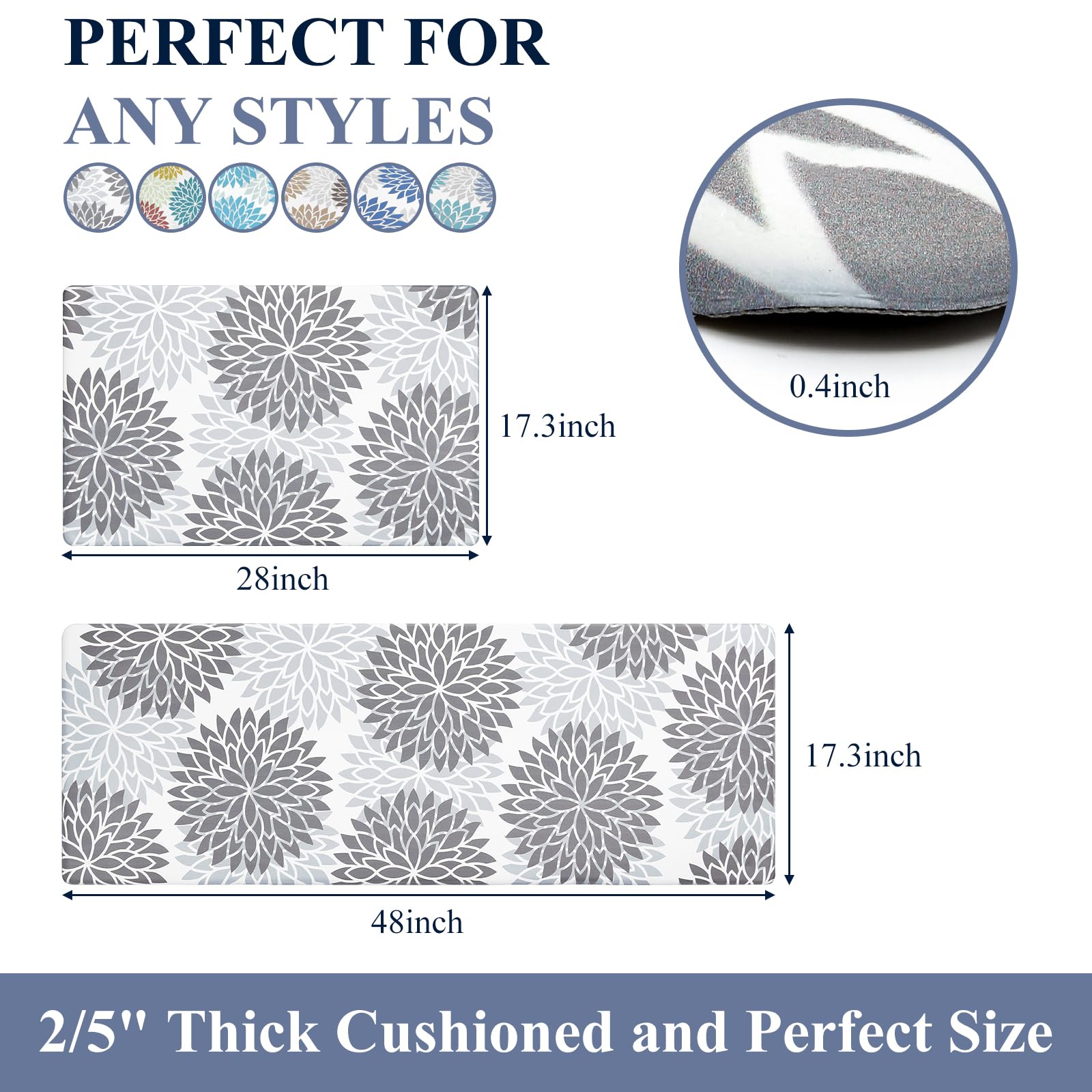 HEBE durable foam core cushions feet and reduces fatigue