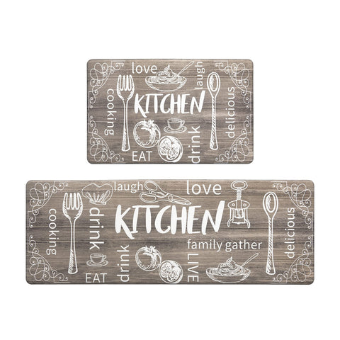 HEBE 2pc set kitchen mats cushion standing comfort during meal prep