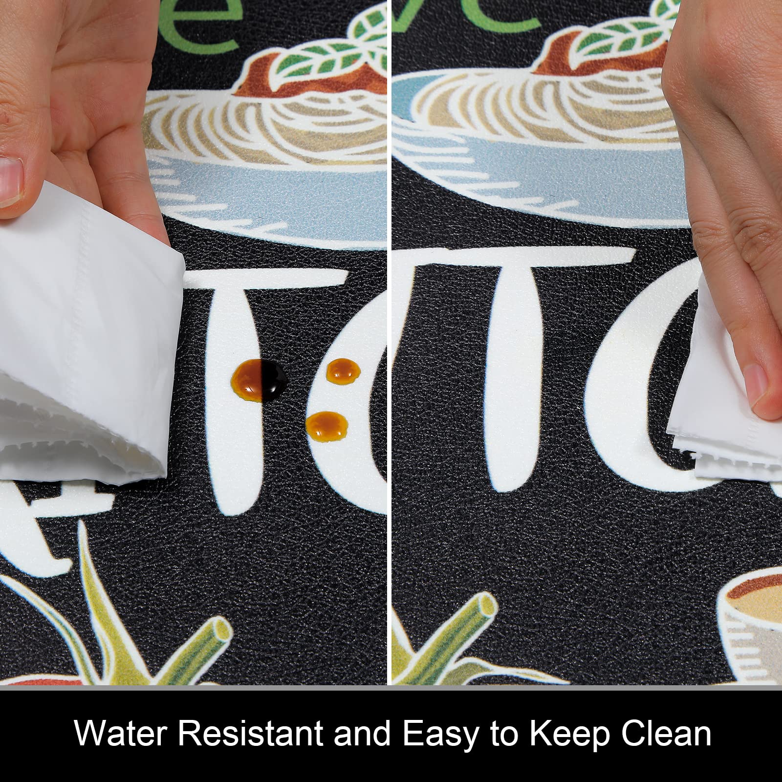 HEBE mats in laundry room showing quick drying and easy cleaning