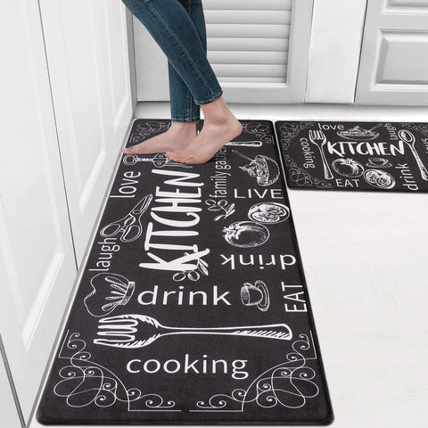 HEBE Farmhouse-pattern mats add cozy style to your kitchen