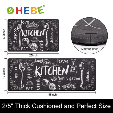 HEBE Anti-slip backing and textured surface for safer kitchen floors