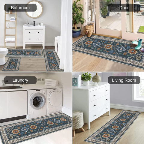 HEBE RUGS kitchen and laundry use mat keeps floors dry and clean.