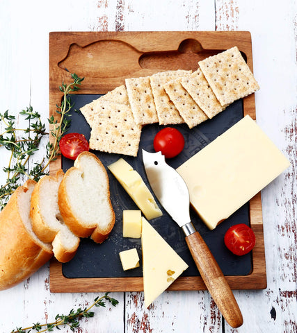 hecef versatile board for hot and cold appetizers