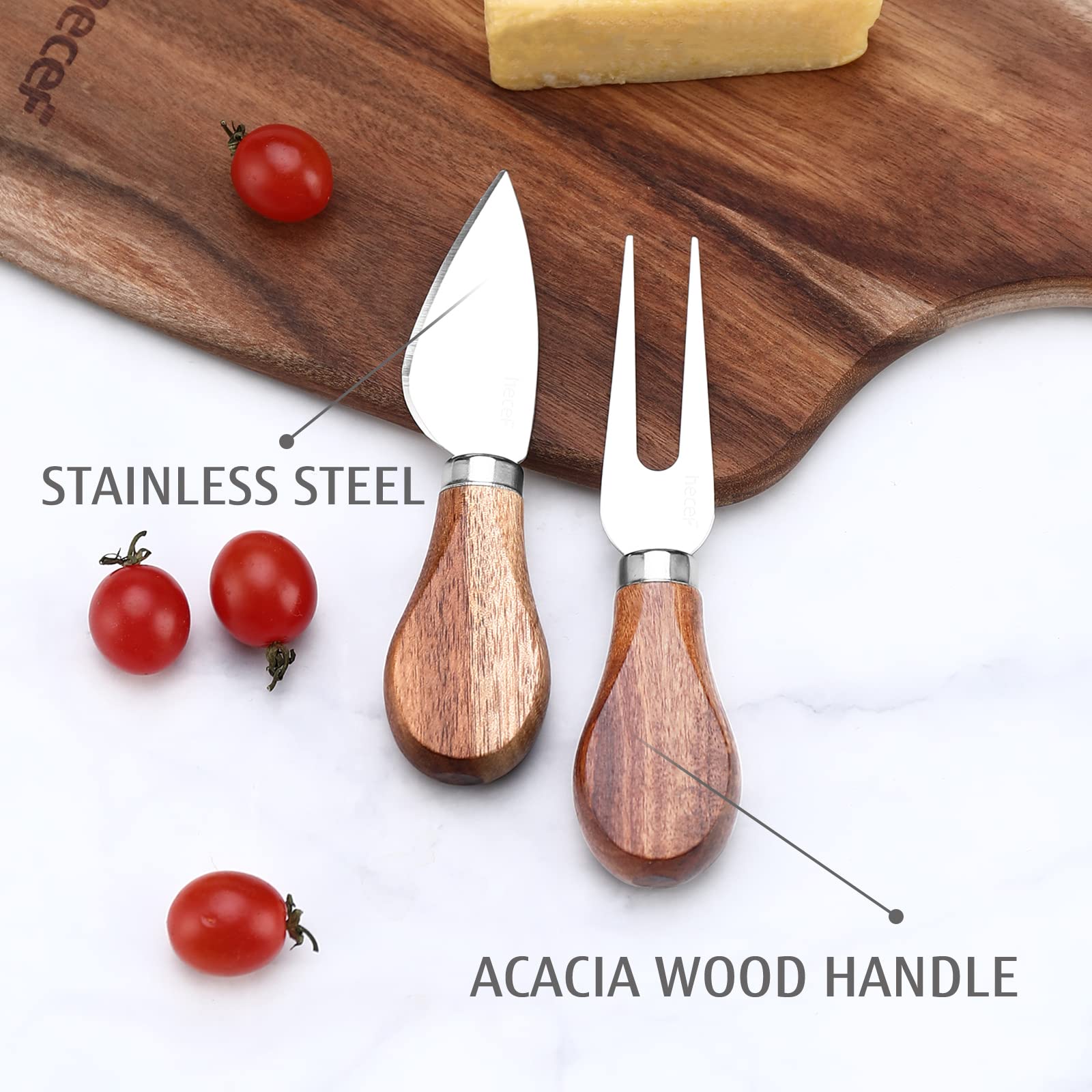 hecef cheese board handle easy carry and transport