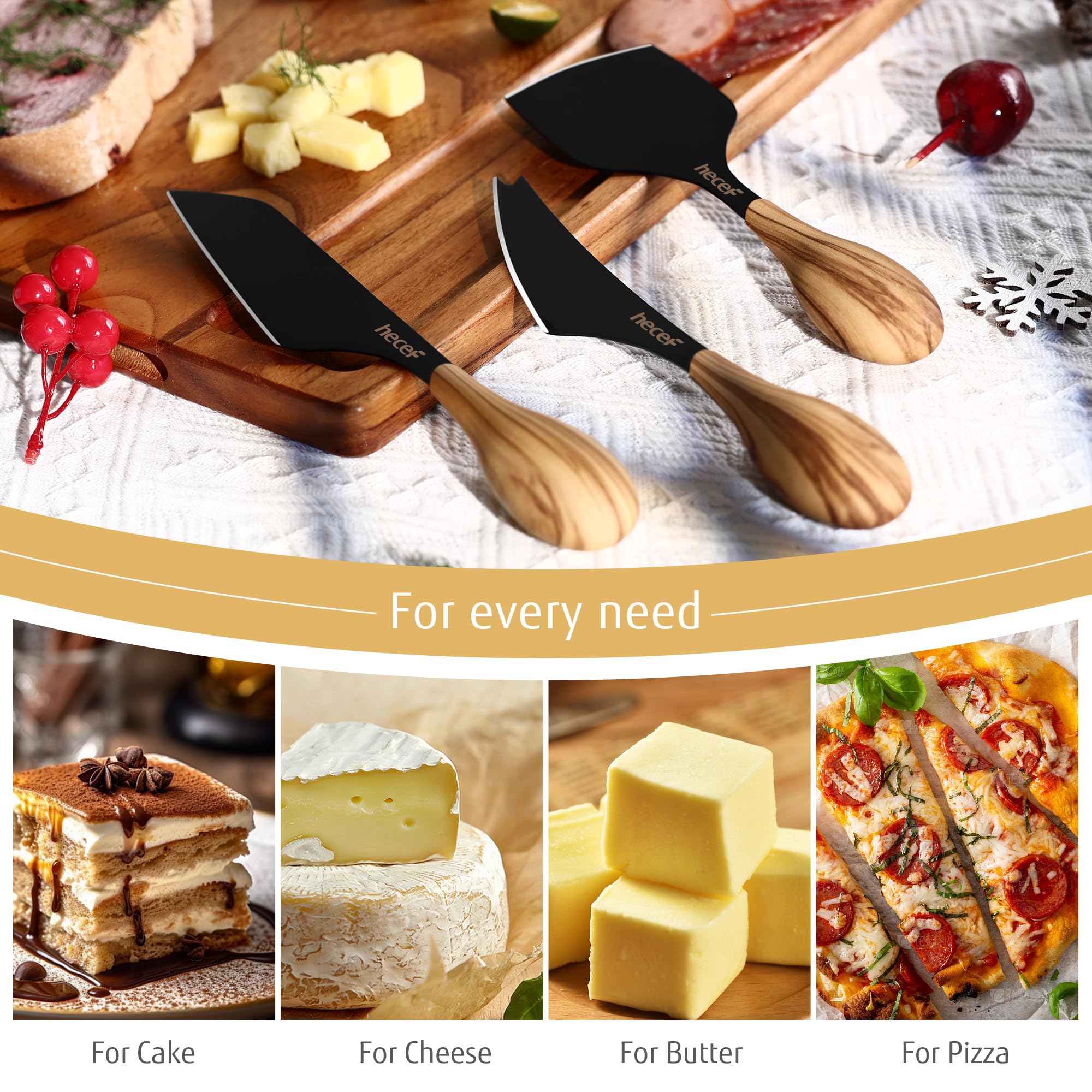 hecef cheese knife close-up blade sharp rust-resistant steel for textures