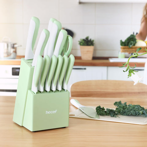 Hecef ergonomic handle close-up offering comfortable, non-slip grip.