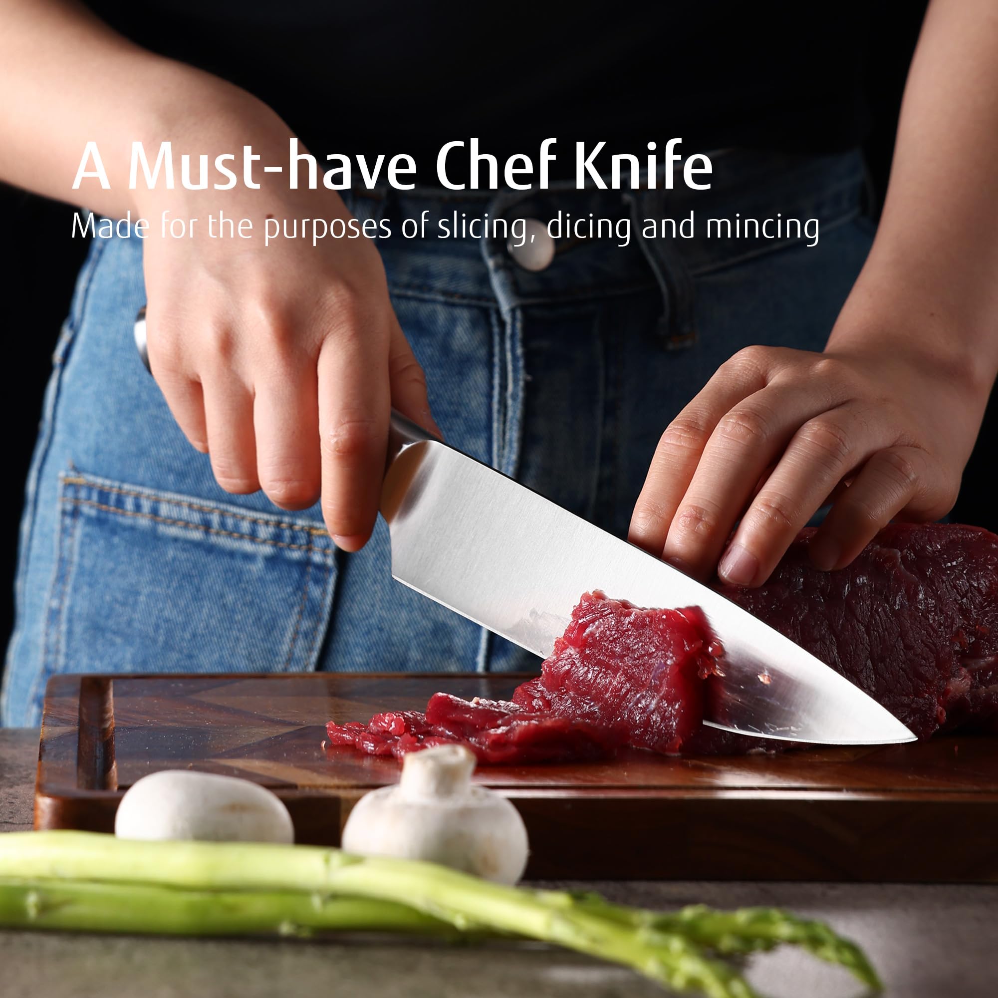 hecef gift-ready kitchen knife set, a stylish practical upgrade.