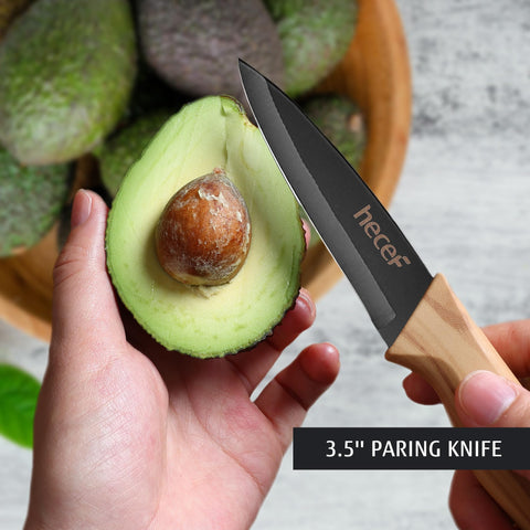 hecef nonstick blade matte finish for easy release and quick cleanup