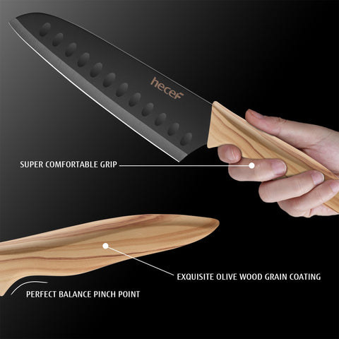 hecef stainless steel blade shine highlights corrosion resistance and long-lasting edge