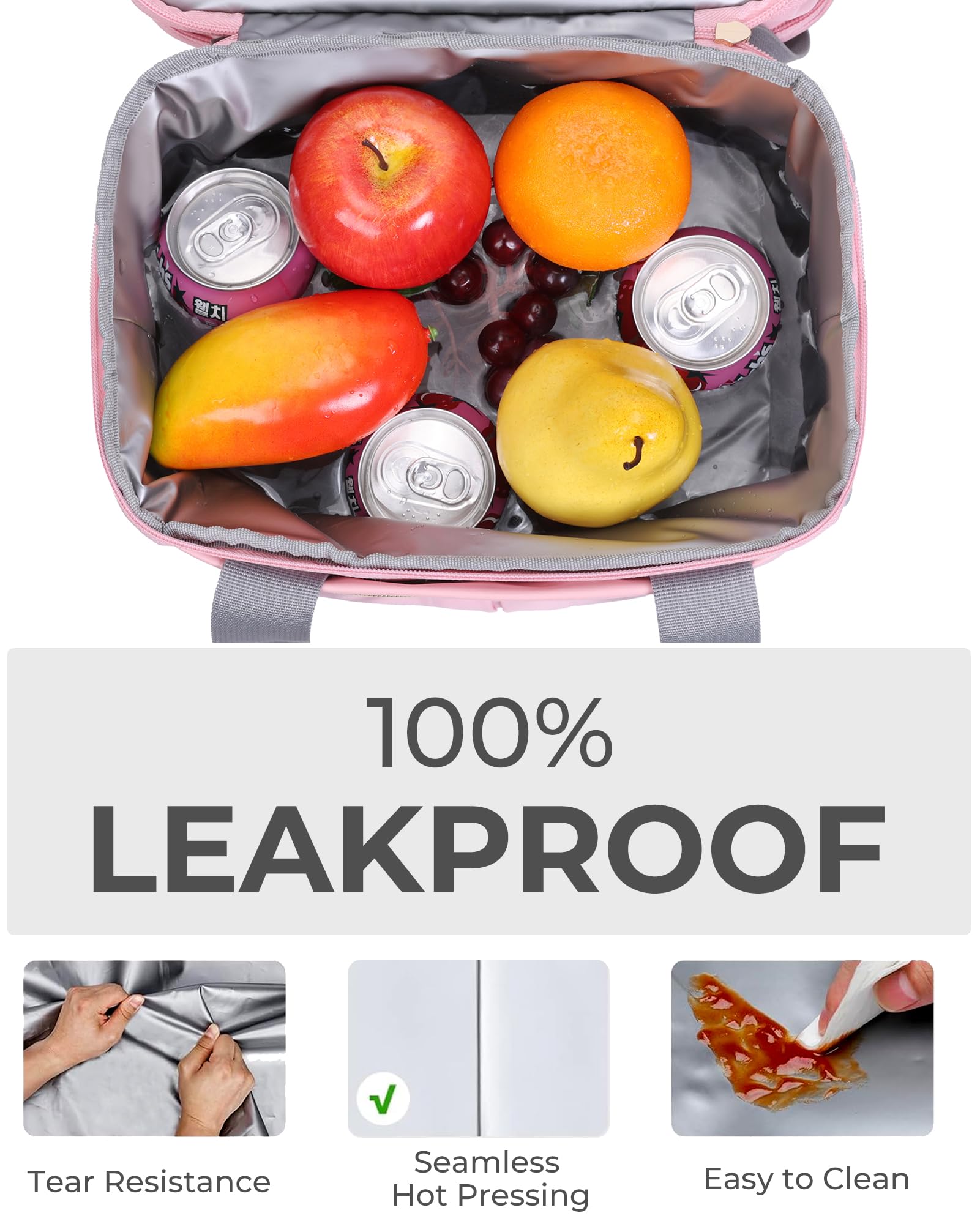 Hedcaw insulated lining helps keep food fresh or warm for daily use