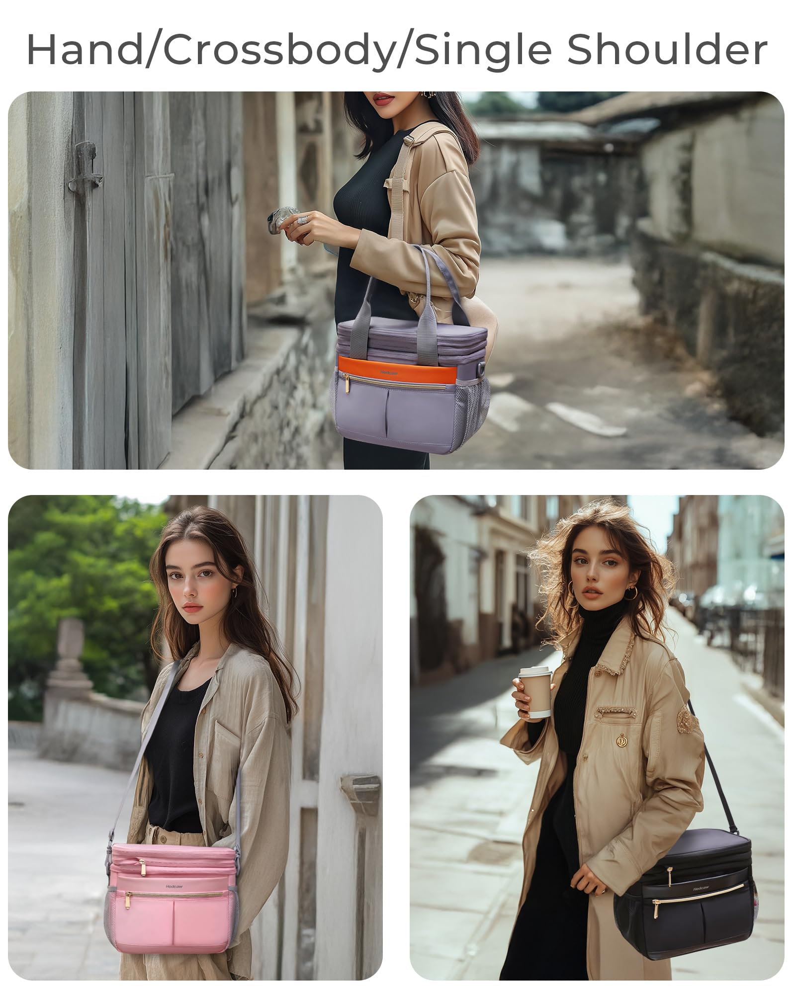 Hedcaw pink lunch box style adds a fashionable touch to office lunches