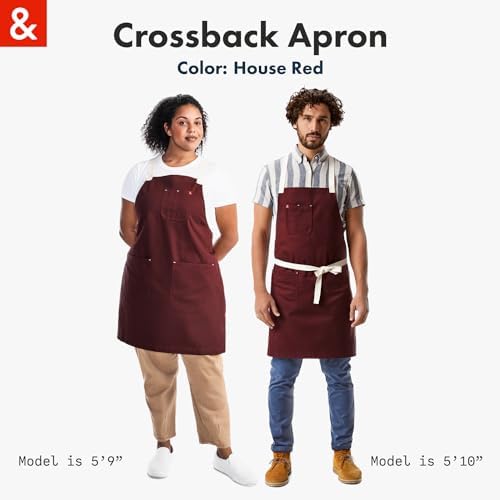 hedley & bennett Crossback Apron coverage provides full torso protection