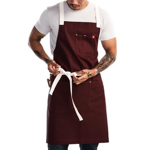 hedley & bennett Crossback Apron straps ease neck pressure for long shifts