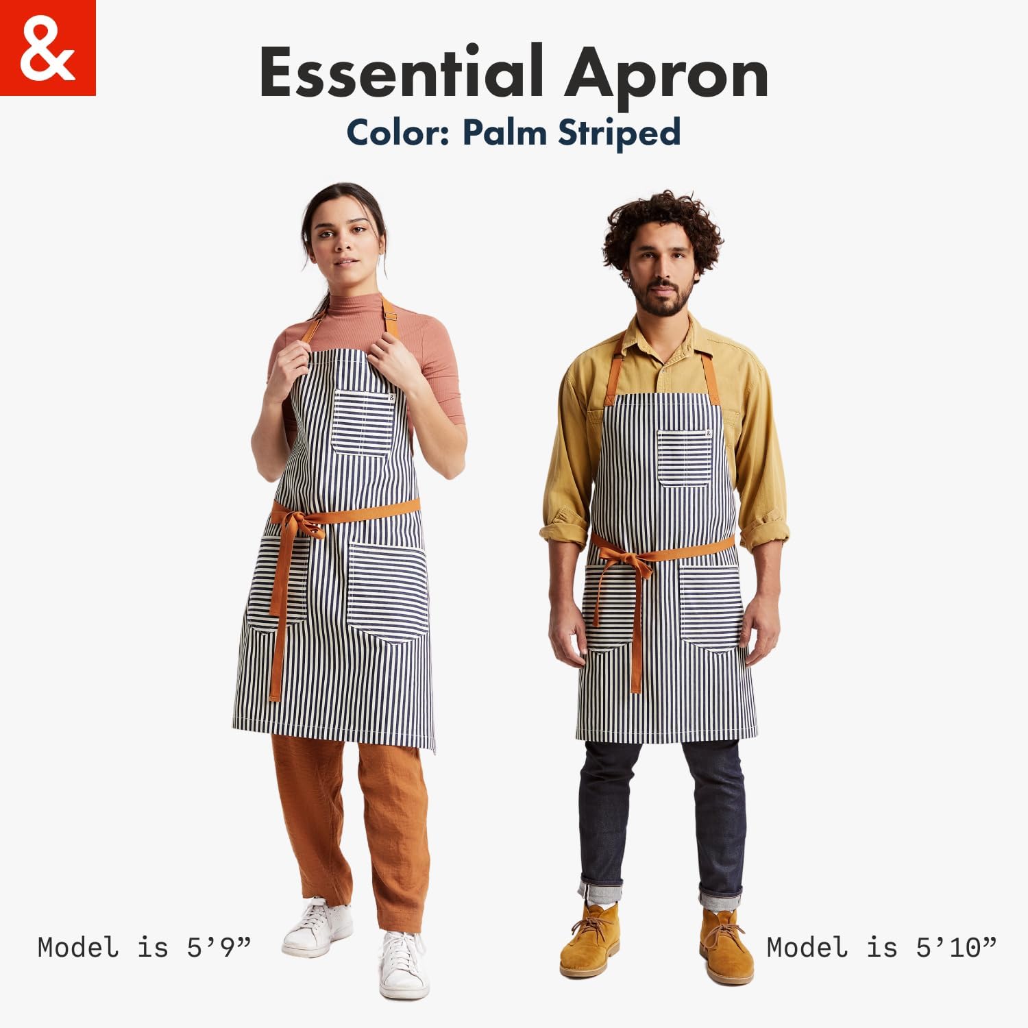 Hedley & Bennett Essential Apron durable denim with brass hardware.