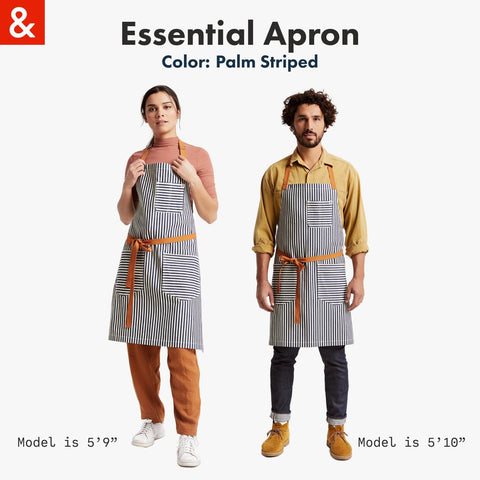 Hedley & Bennett Essential Apron durable denim with brass hardware.