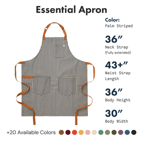 Hedley & Bennett Essential Apron pocket layout highlighting tool pockets.