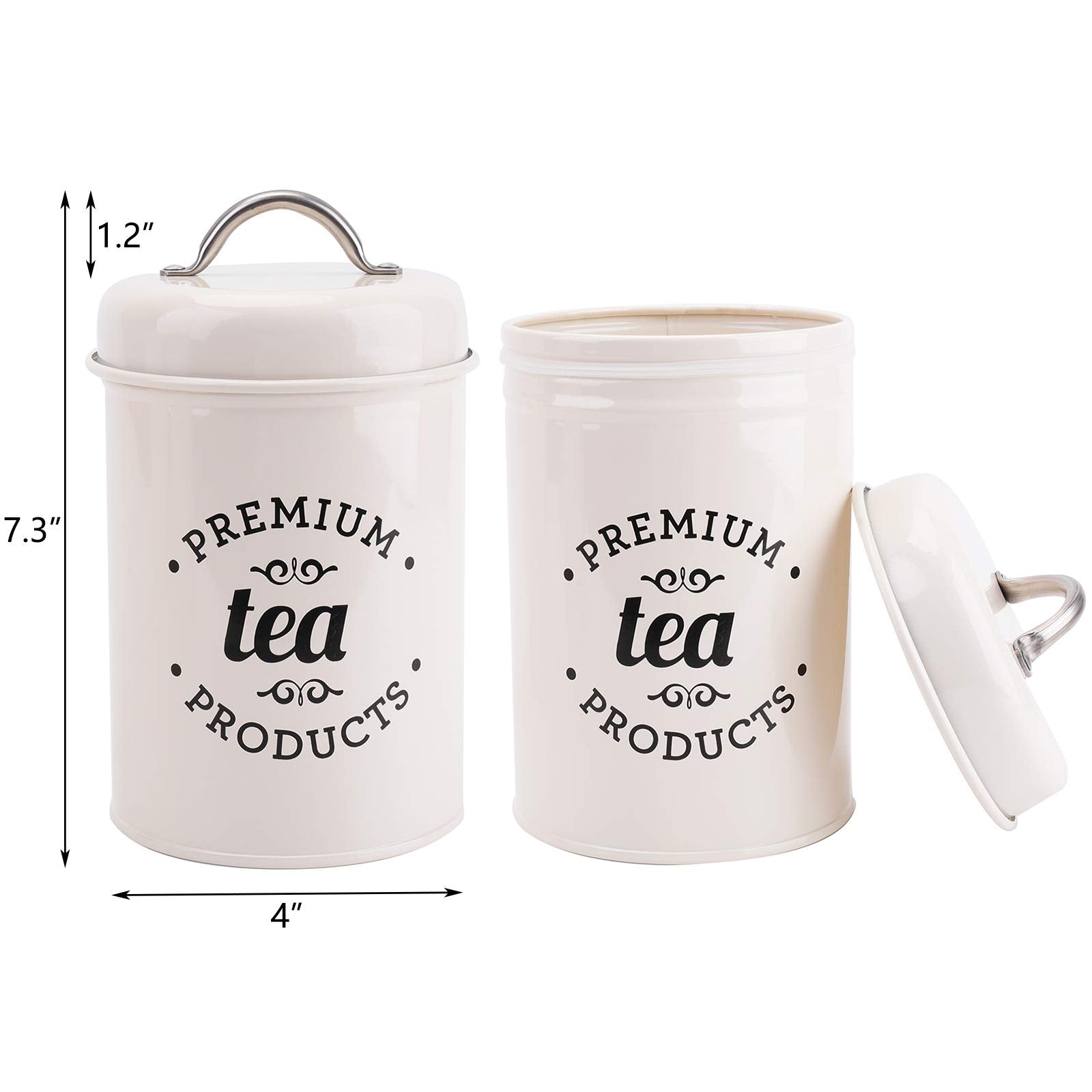 Hedume black logo emblem on canisters enhances rustic kitchen charm.